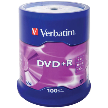 Диск Verbatim DVD+R 16X 4.7Gb 