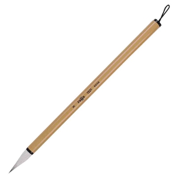 Кисть художественная для каллиграфии №3 коза бамбуковая ручка (Гамма)