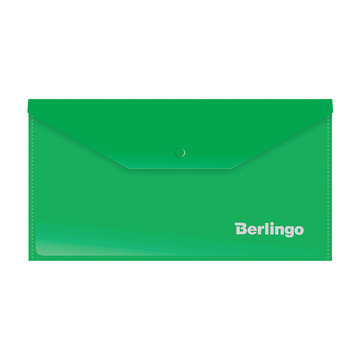 Папка конверт с кнопкой ф.С6 223 x 120мм плотность180мкм цвет ассорти (Berlingo)
