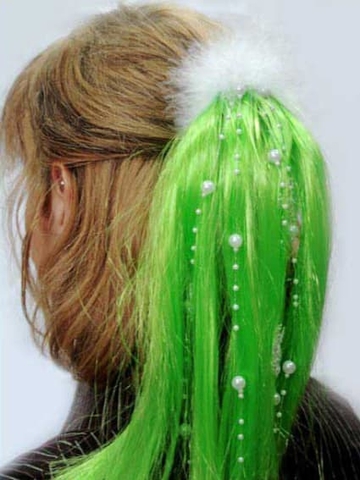 Карнавальный парик зеленый