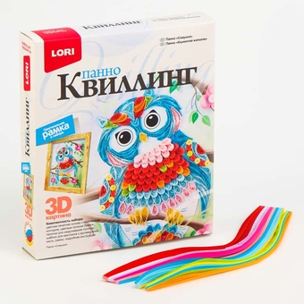 Квиллинг-панно 3D "Совушка" (LORI)