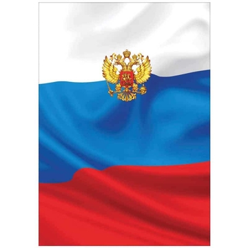 Папка Герб+Флаг России (Спейс)