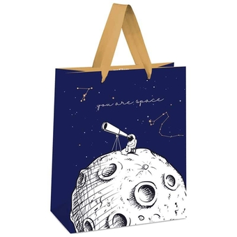 Сумка подарочная 11*14*65см  Space отд. фольгой матовая ламинация (MESHU)