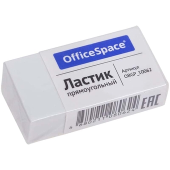 Ластик Office Space прямоугольный в бумажном футляре BLc_00060