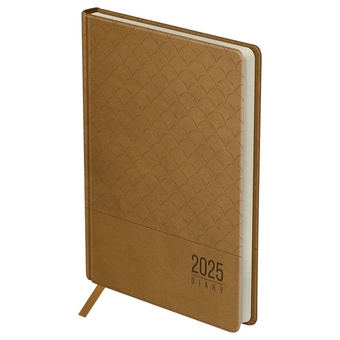 Ежедневник датированный 2025г ф.A5  кожзам "Pattern. Beige"  бежевый (BG)