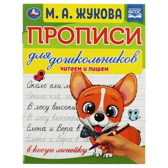 Прописи А5 для дошкольников "Читаем и пишем. М.А. Жукова" 16стр. (Умка)