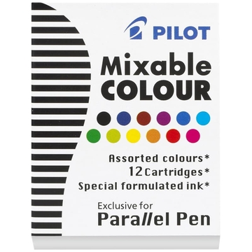 Картриджи с тушью "Parallel Pen" 12 цветов 12шт. (Pilot)