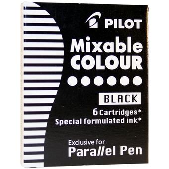 Картриджи с тушью "Parallel Pen"  6шт. цвет черный (Pilot)