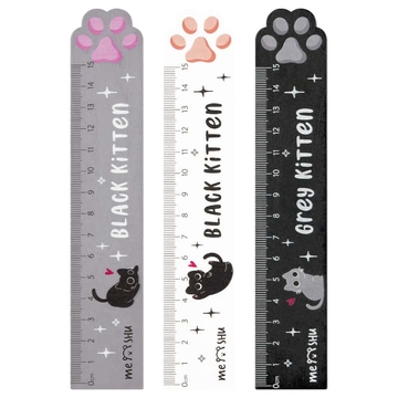 Линейка 15 см Paw дерево (Meshu)