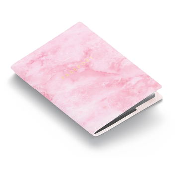 Обложка для паспорта "Розовый мрамор" кожа рисунок (OfficeSpace)