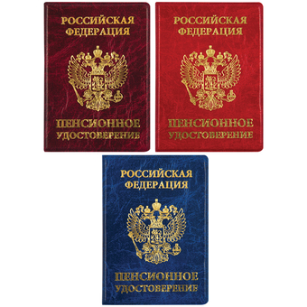 Обложка для пенсионного удостоверения ПВХ (Спейс)