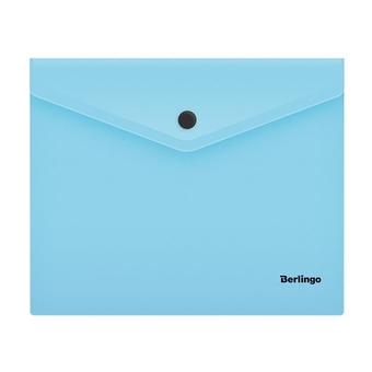 Папка конверт с кнопкой ф.A5+ плотность 180мкм цвет аквамарин Instinct (Berlingo)