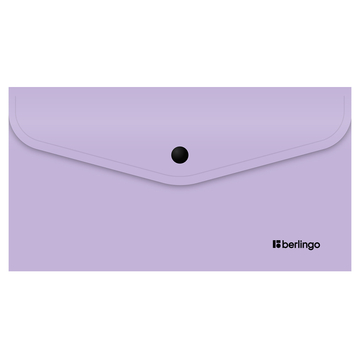 Папка конверт с кнопкой ф.С6 223 x 120мм плотность 200мкм цвет лаванда Instinct (Berlingo)