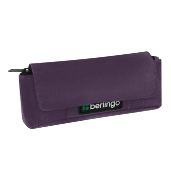 Пенал 1 отделение без наполнения 215*90*45 мм "Purple focus" полиэстер (Berlingo)