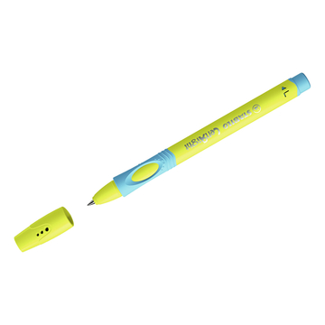 Ручка шар. Stabilo LeftRight для левшей синий 0,8мм корпус желтый/голубой 
