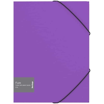 Папка на резинке ф.А4 Fuze фиолетовый (Berlingo)