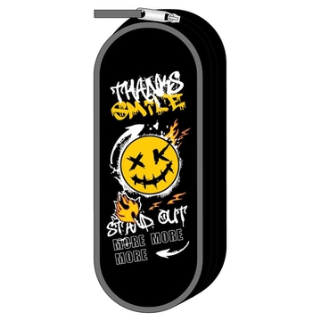 Пенал мягкий тканевый на молнии 210*80*45 мм "Stand out smile" полиэстер (Art Space)