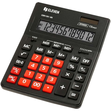 Калькулятор 12 разр. 155*205мм Business Line CDB1201-BK/RD (Eleven)