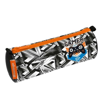 Пенал мягкий полиэстер на молнии 210*60мм "Never quit" (Berlingo)