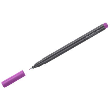 Ручка капиллярная Faber-Castell "Grip Finepen" 0,4мм цвет фиолетовый трехгранная