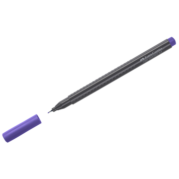 Ручка капиллярная Faber-Castell "Grip Finepen" 0,4мм цвет сине-фиолетовый трехгранная