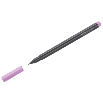 Ручка капиллярная Faber-Castell "Grip Finepen" 0,4мм цвет светло-пурпурный трехгранная