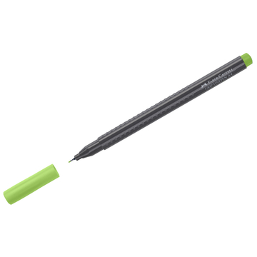 Ручка капиллярная Faber-Castell "Grip Finepen" 0,4мм цвет светло-зеленый трехгранная