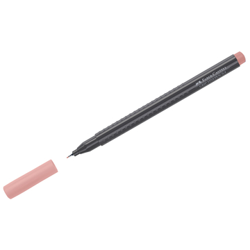 Ручка капиллярная Faber-Castell "Grip Finepen" 0,4мм цвет темно- телесный трехгранная