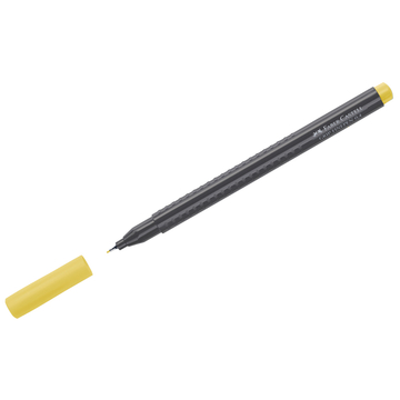 Ручка капиллярная Faber-Castell "Grip Finepen" 0,4мм цвет желтый