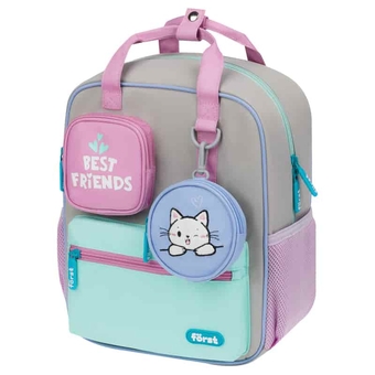 Рюкзак F-Kids "Hi Kitty!" 30,5*25,5*12,5см 1 отделение 5 карманов эргономичная спинка (Först)
