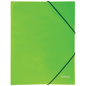 Папка на резинке ф.А4 цвет зеленый Neon (Berlingo) 