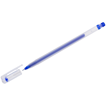 Ручка гелевая Crown "Multi Jell" синий 0,4мм игол.  