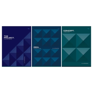 Тетрадь 60л. А4 клетка скрепка Monocolor. Corporate identity (BG) 