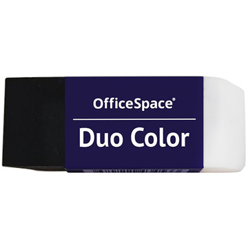 Ластик Office Space Duo Color прямоугольный в бумажном футляре  