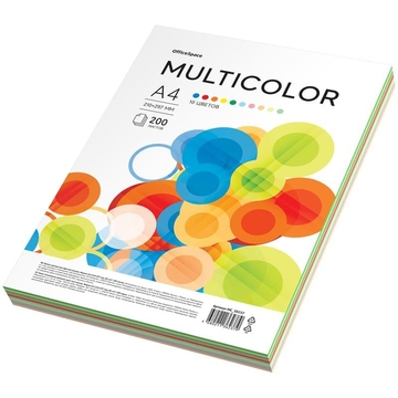 Бумага Office Space Multicolor 10цв.200листов ф.А4 80 г/м2