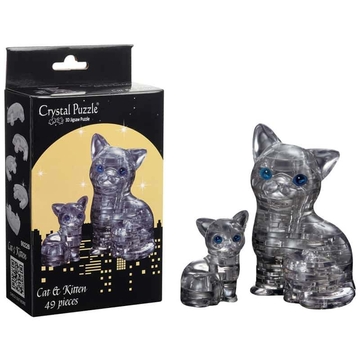 Пазл 3D "Кошка черная" (Crystal puzzle)