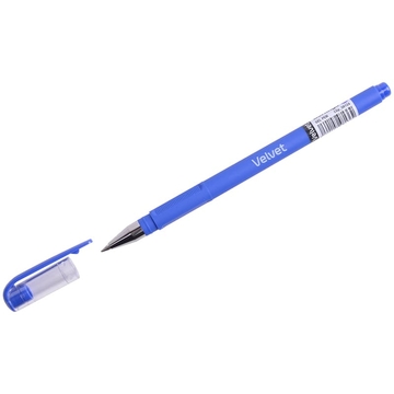 Ручка гелевая Berlingo "Velvet" синий 0,5мм прорезинненый корпус