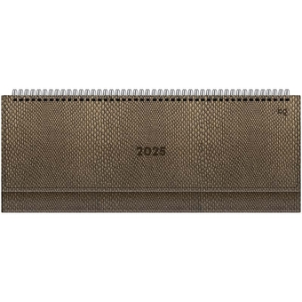 Планинг датированный 2025г 64л 330*130мм кожзам Python Dark khaki (BG)