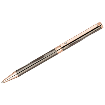Ручка шариковая Delucci в футляре цвет корпуса темно-серый/золото
