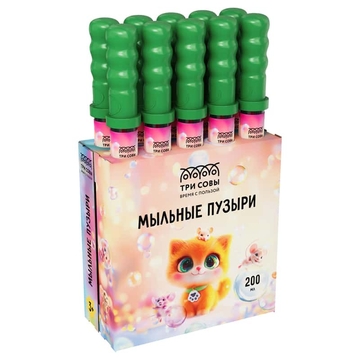 Мыльные пузыри Котенок 200мл (Три Совы)