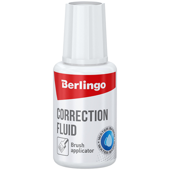 Корректирующая жидкость 20 мл на водной основе (Berlingo)
