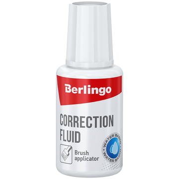 Корректирующая жидкость 20 мл на водной основе (Berlingo)