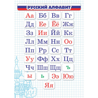 6785 Карточка-шпаргалка Русский алфавит