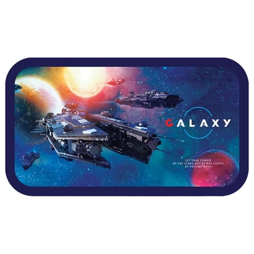 Пенал 2 отделения без наполнения 190*110мм "Galaxy" ламинированный картон софт-тач (Art Space)