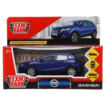 Машина игрушечная Технопарк "Nissan Qashqai", NISSAN, металл., 12см, синий, инерционная, с подвижным