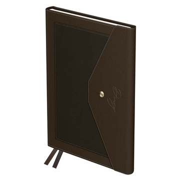 Ежедневник недатир. ф.А5 кожзам "Clutch. Dark bronze" коричневый 272с (BG)