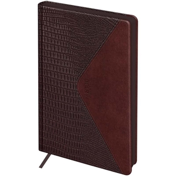 Ежедневник недатир. ф.А5 кожзам "Reptile Burgundy" бордовый 272с (BG)