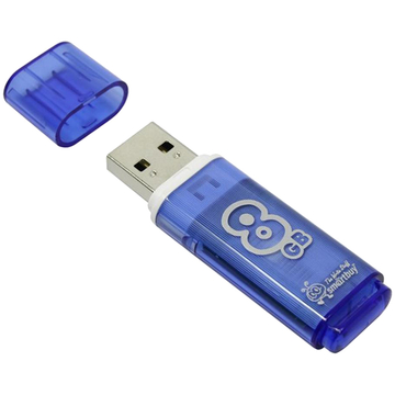 Флеш-карта SmartBuy USB Flash 8Gb Glossy голубой