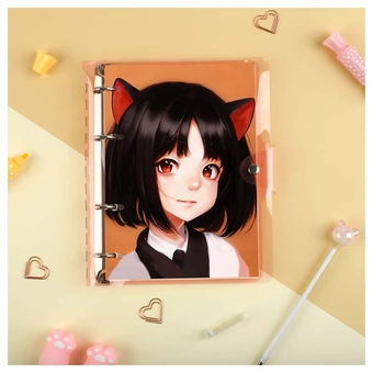 Тетрадь на кольцах А5 120л. Neko (MESHU)   
