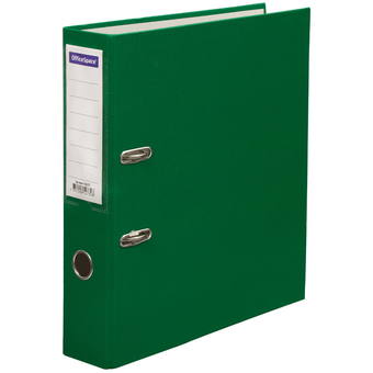 Папка регистратор 80мм PVC цвет зеленый (Office Space)